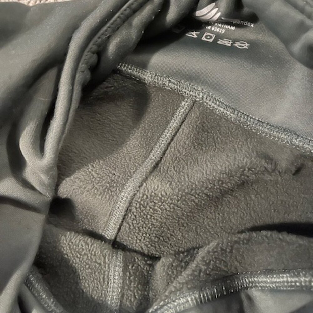 RBX fleece lined leggings side pocket w/zipper - Picture 4 of 5